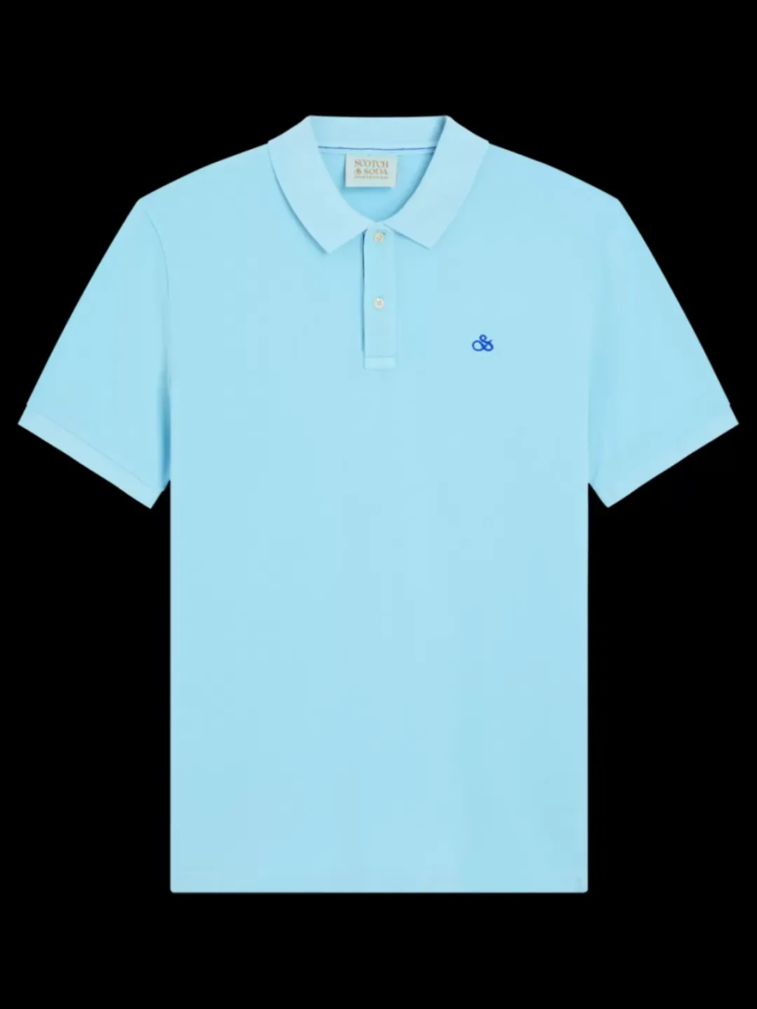 New Scotch & Soda Garment dyed pique polo