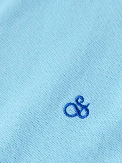 New Scotch & Soda Garment dyed pique polo