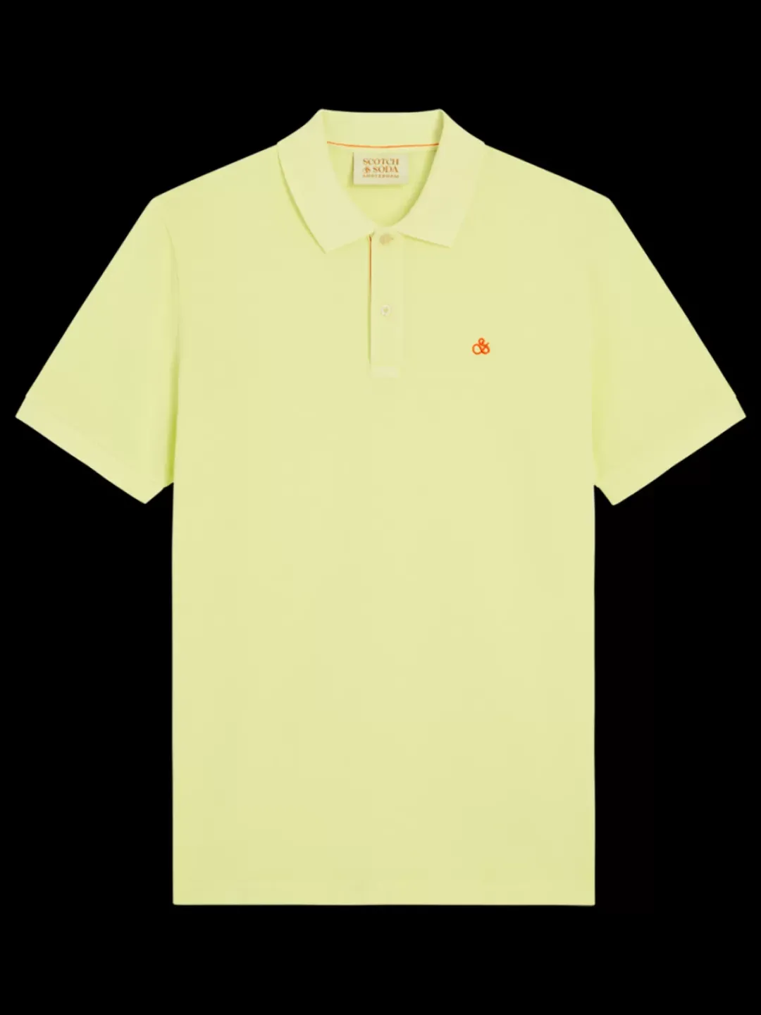 New Scotch & Soda Garment dyed pique polo