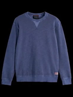 Outlet Scotch & Soda GARMENT DYED STRUCTURED SWEATSHIRT