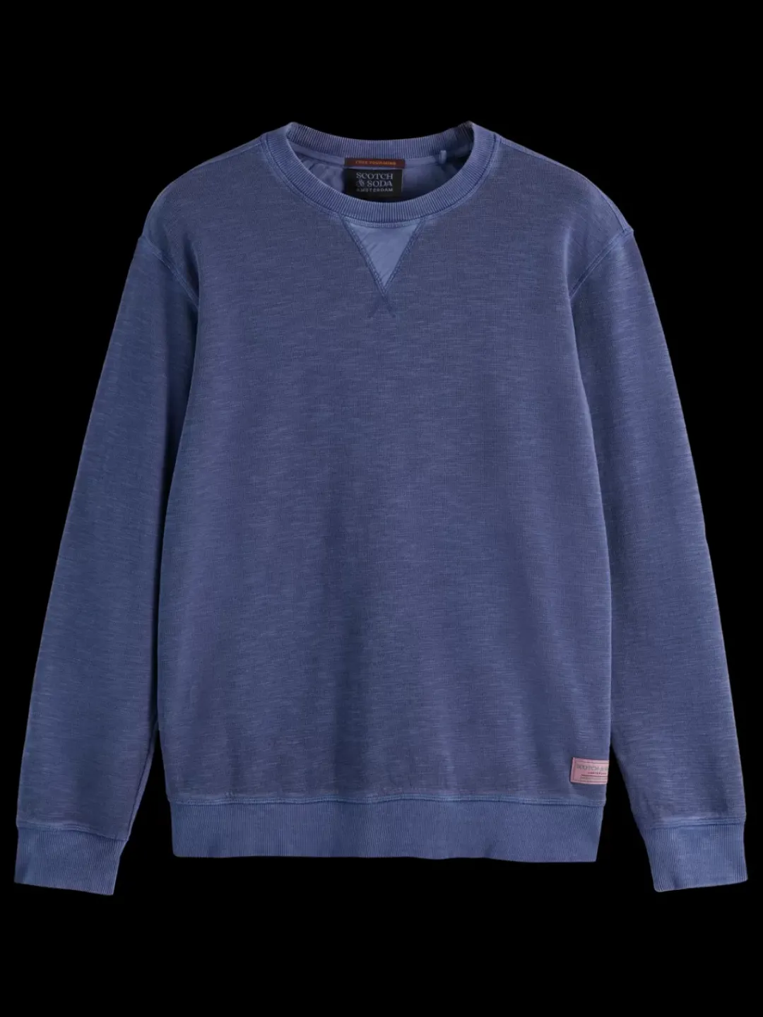 Outlet Scotch & Soda GARMENT DYED STRUCTURED SWEATSHIRT