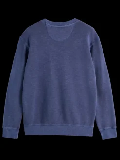 Outlet Scotch & Soda GARMENT DYED STRUCTURED SWEATSHIRT