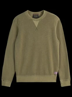 Outlet Scotch & Soda GARMENT DYED STRUCTURED SWEATSHIRT