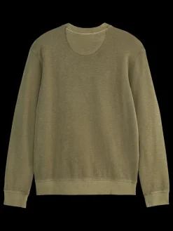Outlet Scotch & Soda GARMENT DYED STRUCTURED SWEATSHIRT