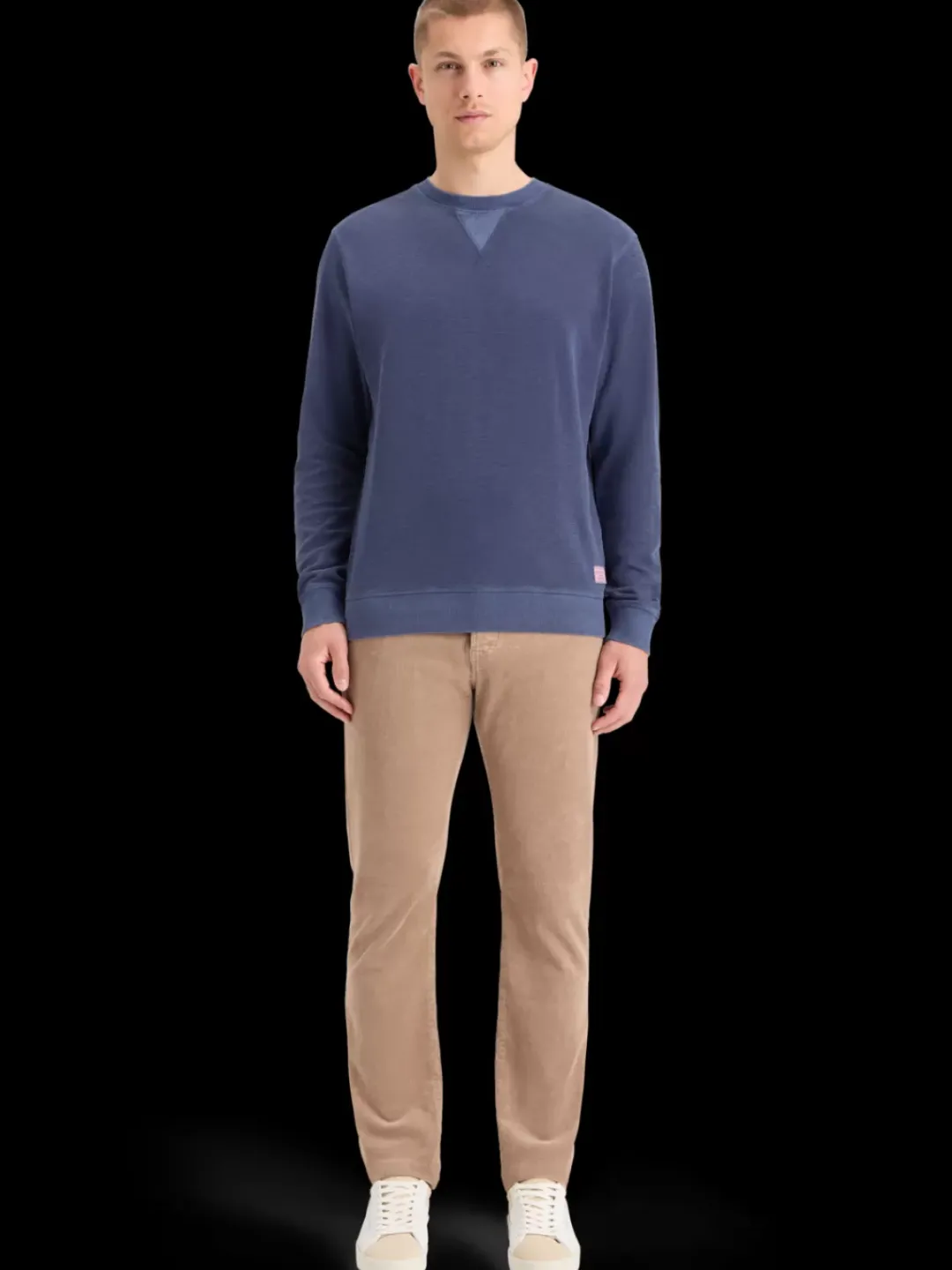 Outlet Scotch & Soda GARMENT DYED STRUCTURED SWEATSHIRT