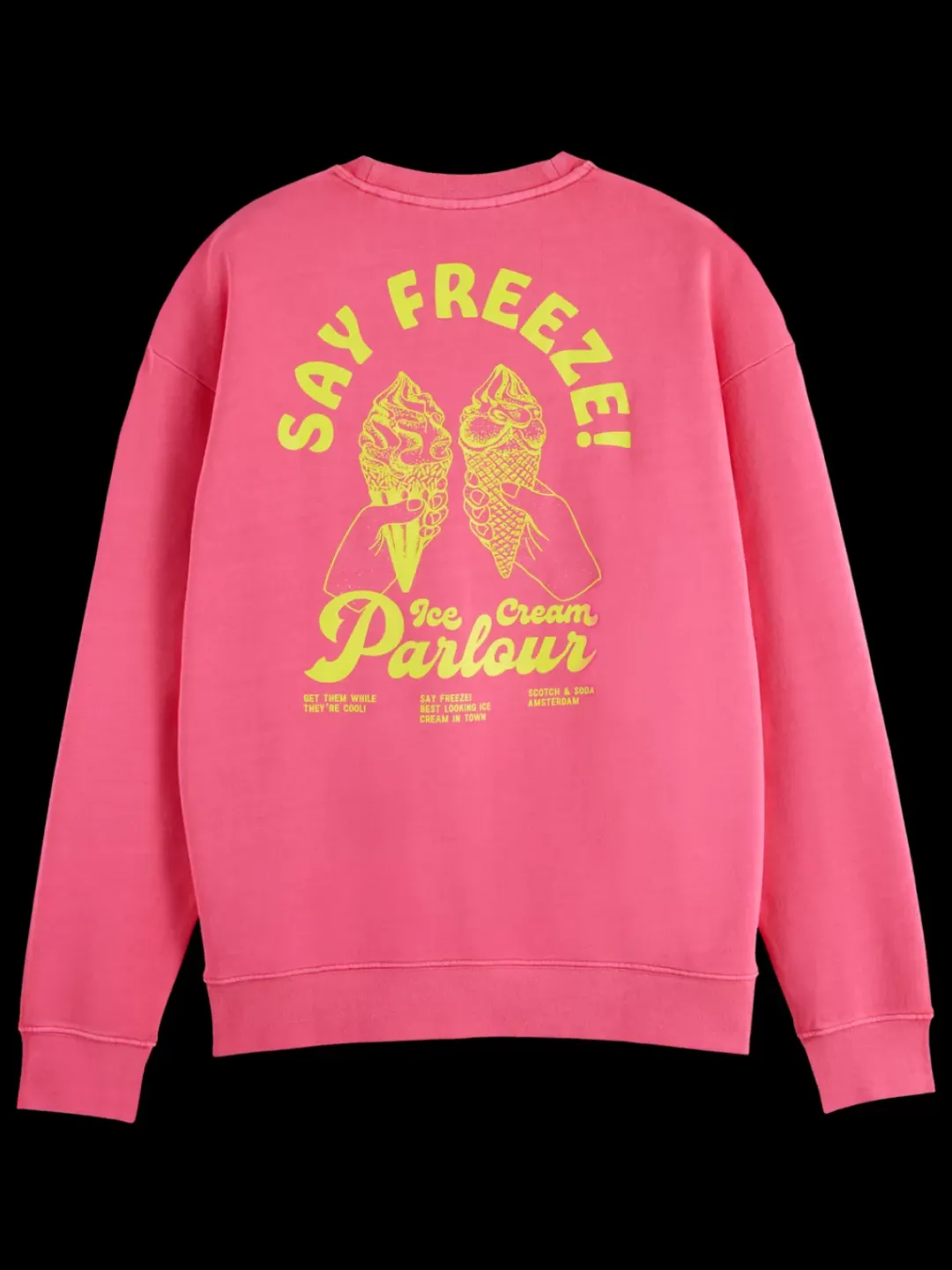 Sale Scotch & Soda Garment-dyed artwork sweatshirt