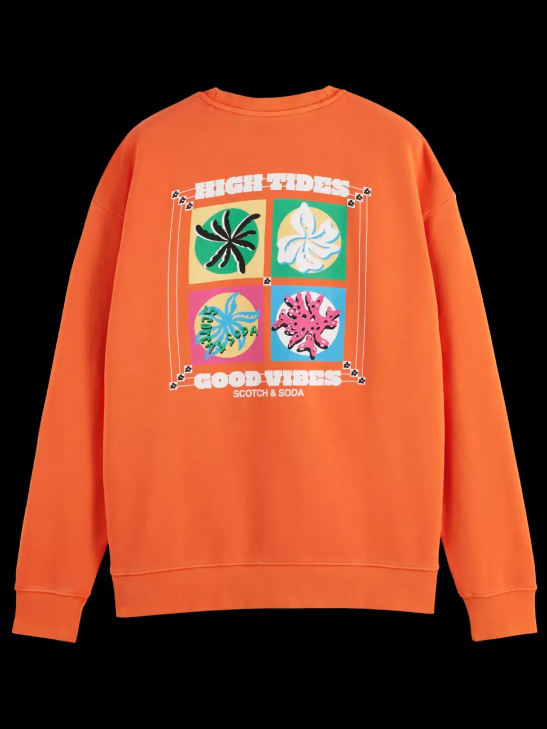 Sale Scotch & Soda Garment-dyed artwork sweatshirt