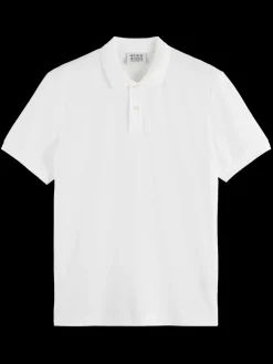 Sale Scotch & Soda GARMENT-DYED SHORT-SLEEVED PIQUE POLO