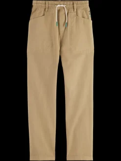 Hot Scotch & Soda GARMENT-DYED WORKER PANTS Sand