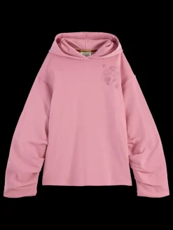 Discount Scotch & Soda GATHERED SLEEVE OVERSIZED FIT HOODIE