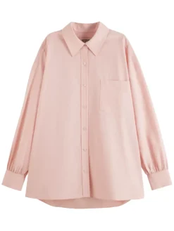 Outlet Scotch & Soda GIRLFRIEND SHIRT ShirtingPink