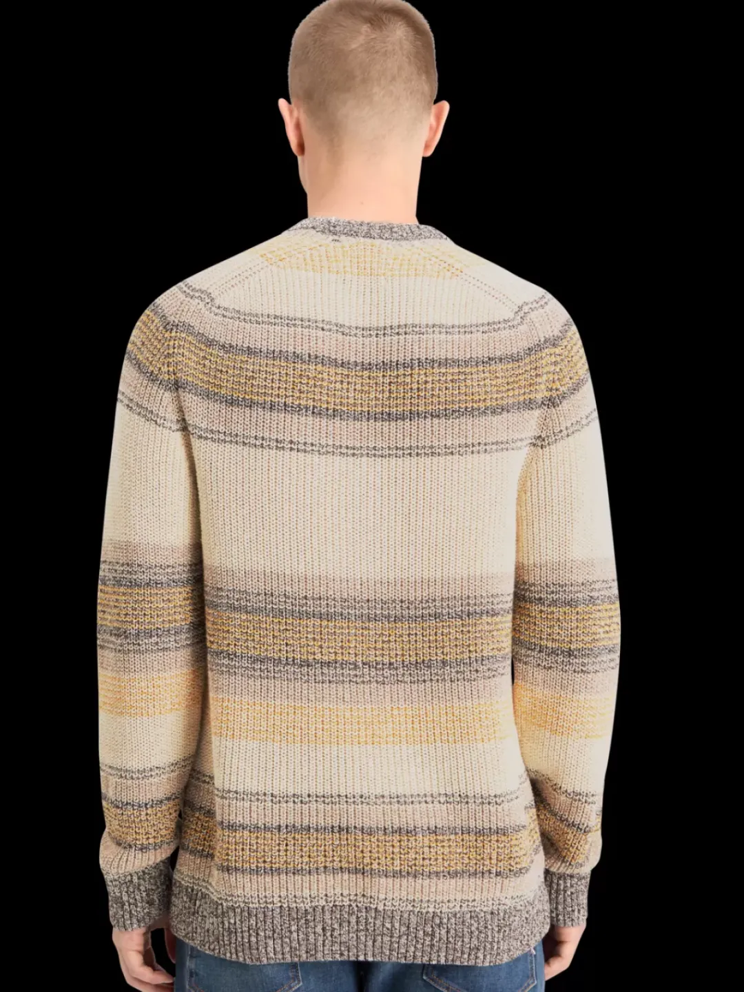 Discount Scotch & Soda GRADIENT COTTON STRIPES SWEATER BrownStripe