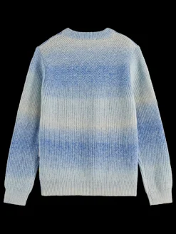 Clearance Scotch & Soda GRADIENT PULLOVER FreshBlueGradient