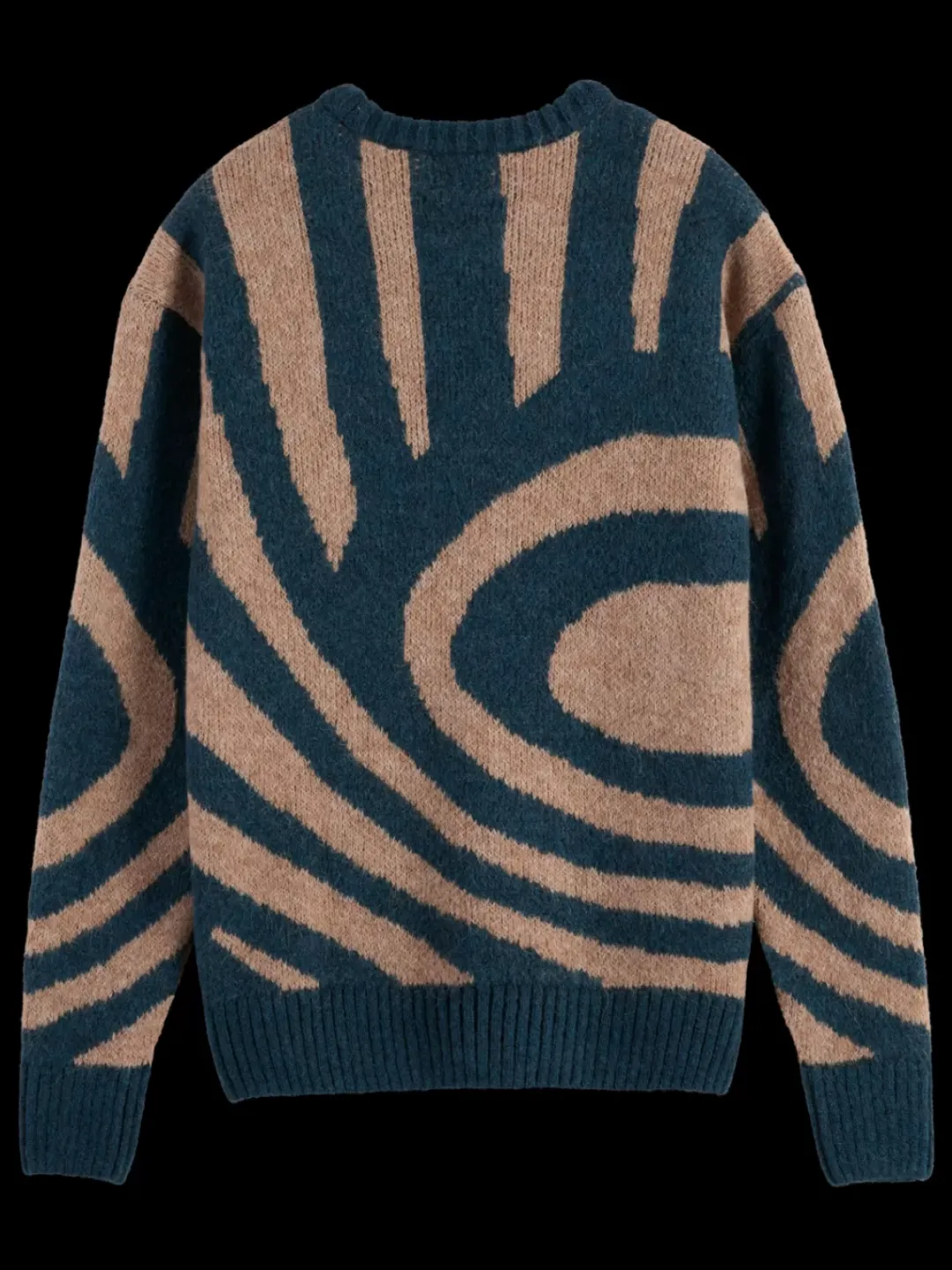 Clearance Scotch & Soda HAIRY BIG WAVES DROPPED SHOULDER SWEATER NightLogoWave