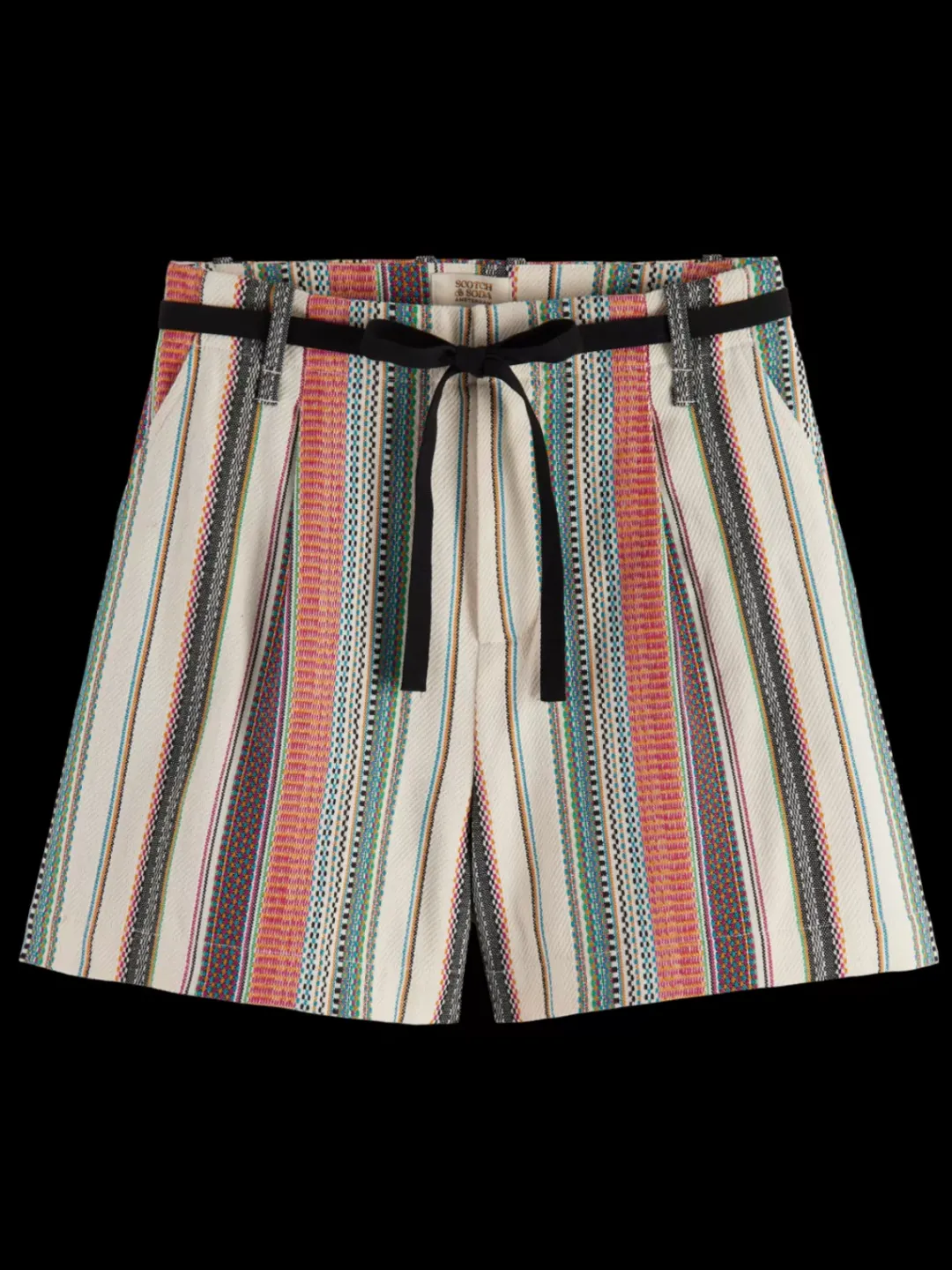 Clearance Scotch & Soda HIGH RISE CRAFTED STRIPE SHORT CraftedStripe