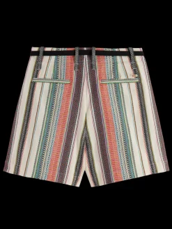 Clearance Scotch & Soda HIGH RISE CRAFTED STRIPE SHORT CraftedStripe