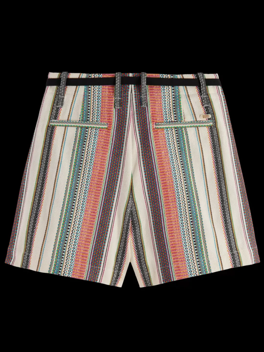 Clearance Scotch & Soda HIGH RISE CRAFTED STRIPE SHORT CraftedStripe