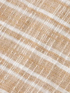 New Scotch & Soda Horizontal cotton linen stripe shirt SandStripe