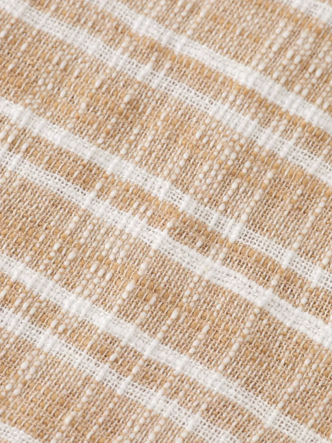 New Scotch & Soda Horizontal cotton linen stripe shirt SandStripe
