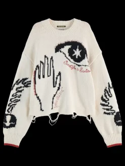 Best Scotch & Soda INTARSIA OVERSIZED PULLOVER SoftIce