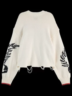 Best Scotch & Soda INTARSIA OVERSIZED PULLOVER SoftIce