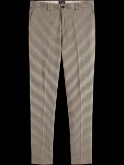 Clearance Scotch & Soda Irving - classic yarn-dyed chino AntraOffwhiteMiniCheck