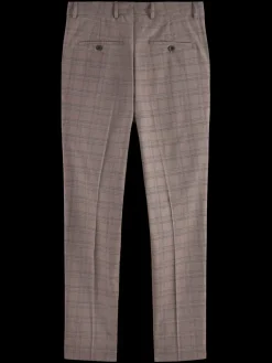 Sale Scotch & Soda IRVING - CLASSIC YARN-DYED CHINO BrownEcruCheck