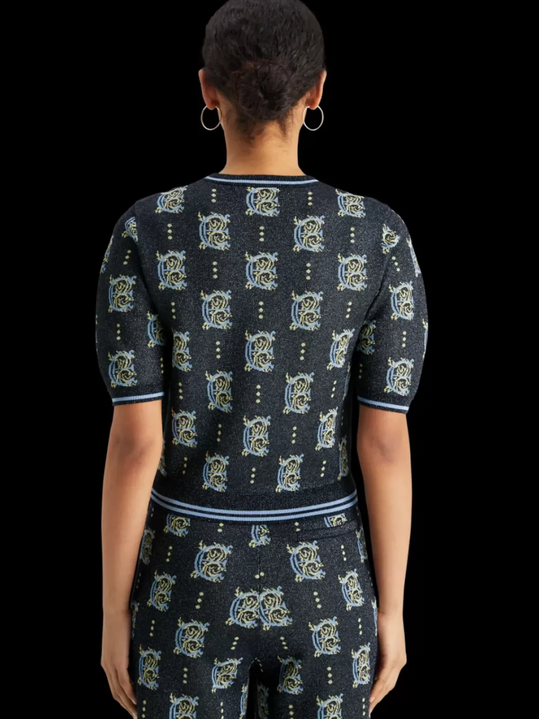 Discount Scotch & Soda Jacquard cropped pullover Night