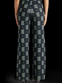 Sale Scotch & Soda Jacquard knitted trousers Night