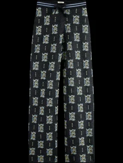 Sale Scotch & Soda Jacquard knitted trousers Night