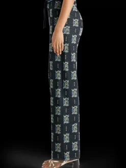 Sale Scotch & Soda Jacquard knitted trousers Night