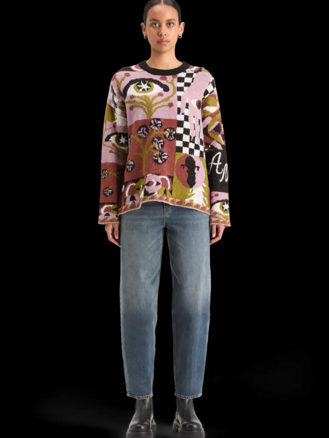 Hot Scotch & Soda JACQUARD OVERSIZED PULLOVER FreeMindJacquard