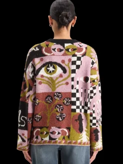 Hot Scotch & Soda JACQUARD OVERSIZED PULLOVER FreeMindJacquard