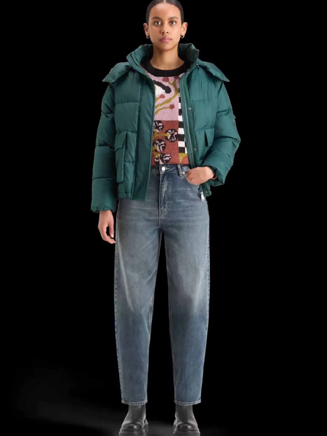 Hot Scotch & Soda JACQUARD OVERSIZED PULLOVER FreeMindJacquard