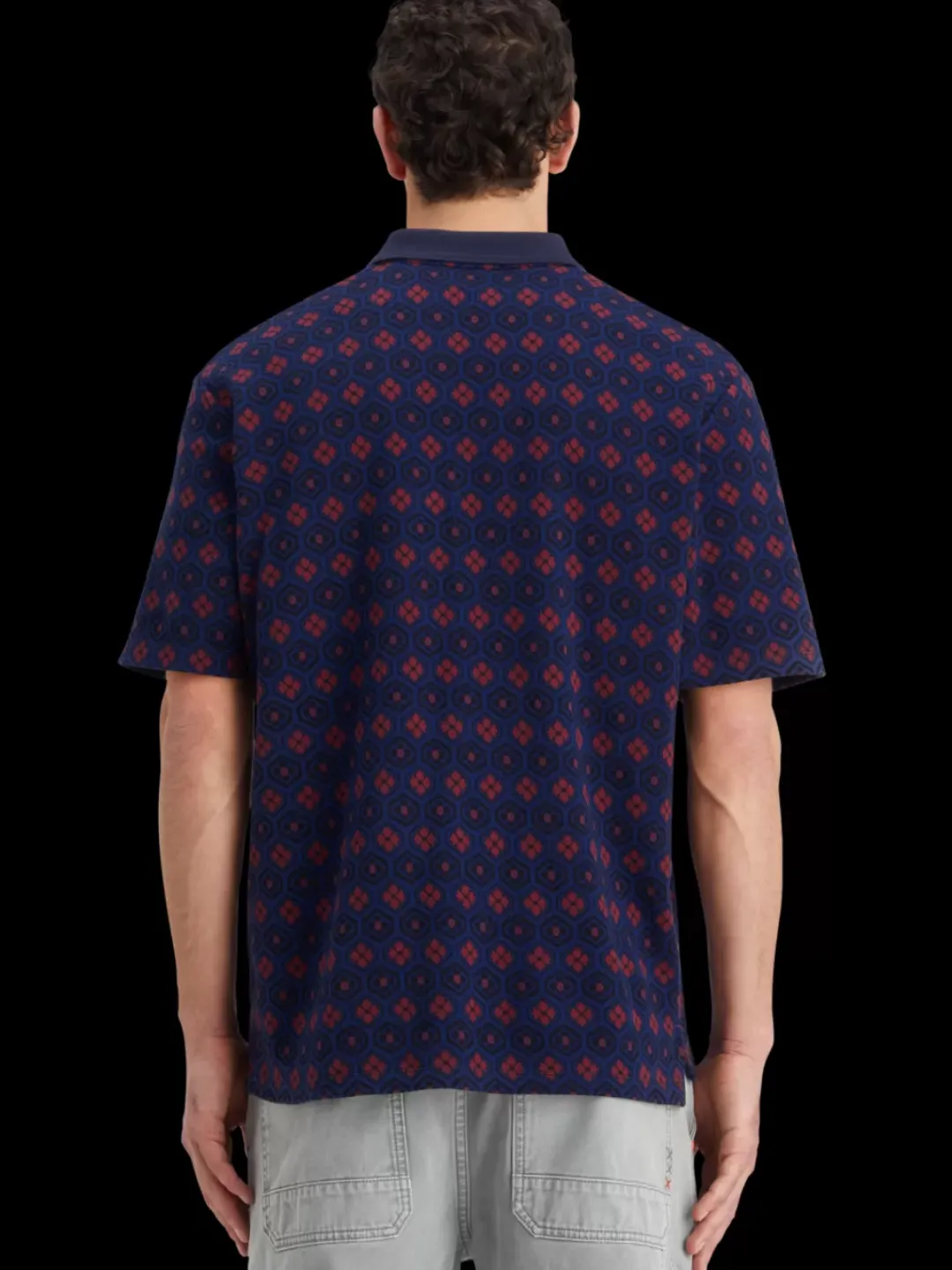 Hot Scotch & Soda Jacquard polo InkBlueJacquard