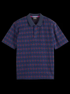 Hot Scotch & Soda Jacquard polo InkBlueJacquard