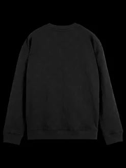 Fashion Scotch & Soda Jacquard regular fit sweatshirt Black