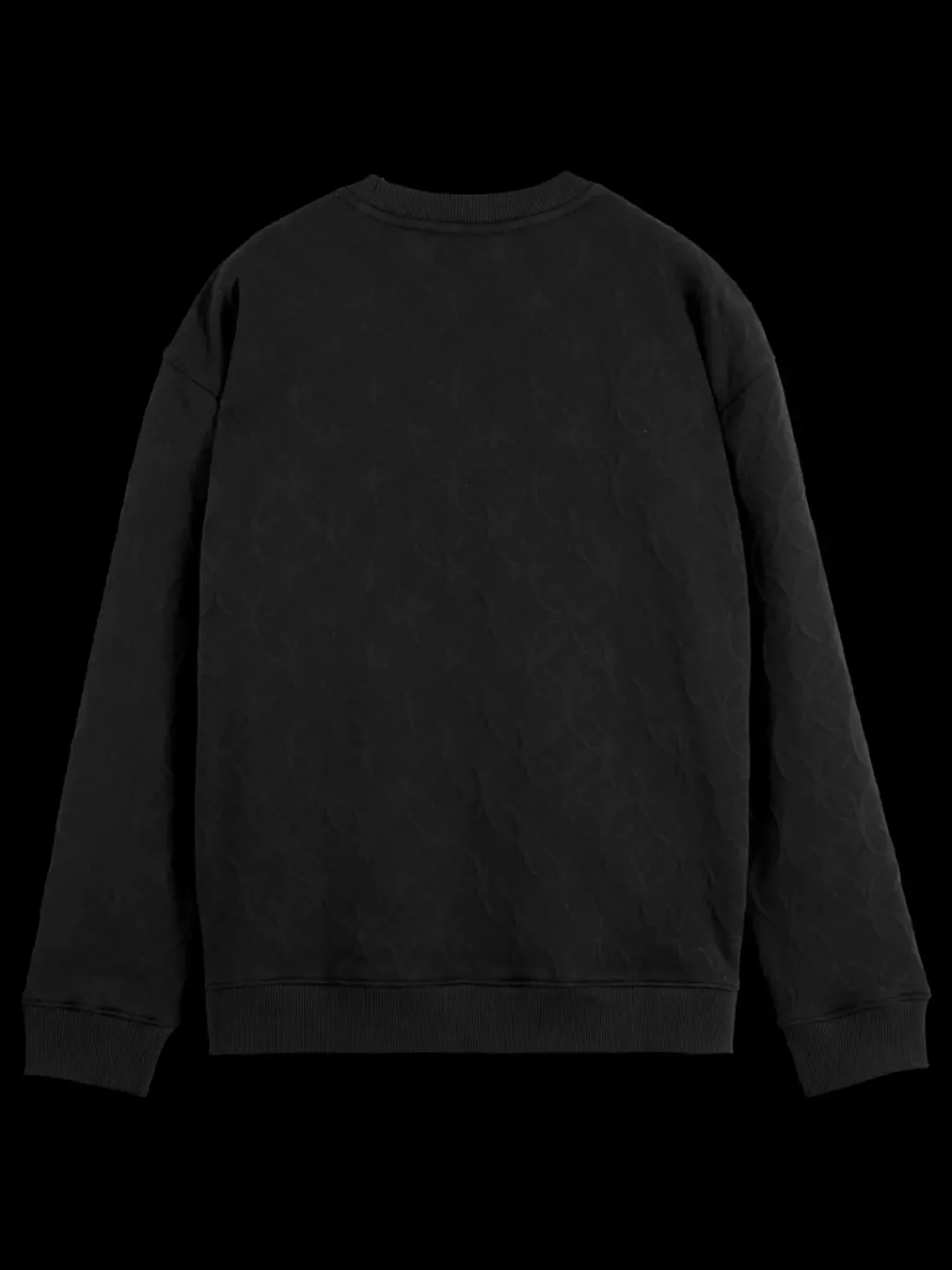 Fashion Scotch & Soda Jacquard regular fit sweatshirt Black
