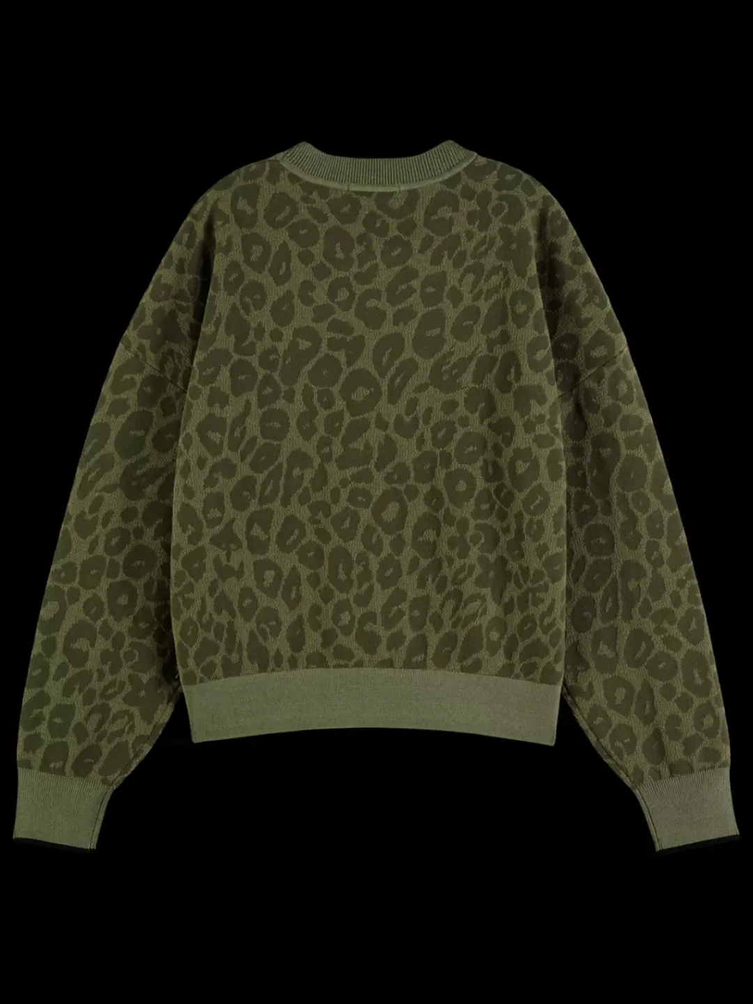 Fashion Scotch & Soda Jacquard relaxed pullover Military