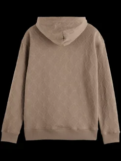 New Scotch & Soda Jacquard terry hoodie