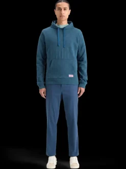 Discount Scotch & Soda JACQUARD TERRY HOODIE HeritageBlue
