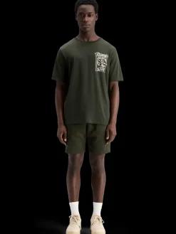 Best Scotch & Soda Jacquard terry sweatshorts HeritageGreen
