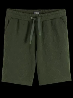 Best Scotch & Soda Jacquard terry sweatshorts HeritageGreen
