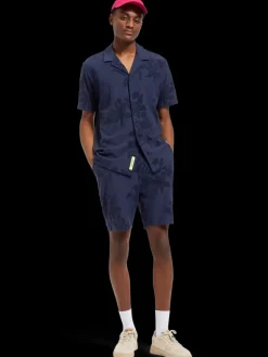 Sale Scotch & Soda Jacquard towelling shorts NavyBlue