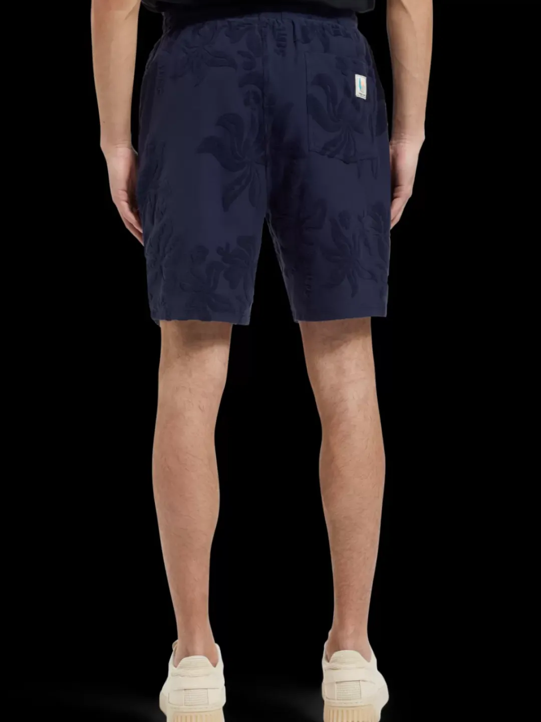 Sale Scotch & Soda Jacquard towelling shorts NavyBlue