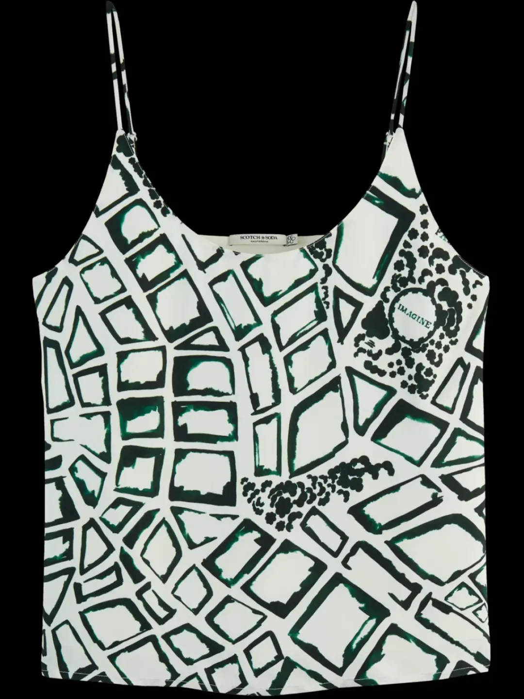 Sale Scotch & Soda Jersey Woven tank
