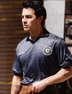Clearance Scotch & Soda JOE JONAS X SCOTCH SODA ALL OVER PRINT FOOTBALL JERSEY Anthracite