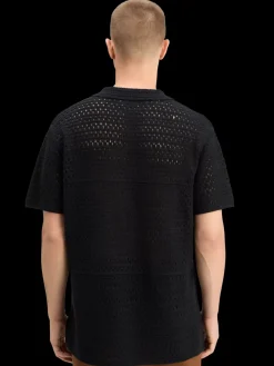 Best Scotch & Soda JOE JONAS X SCOTCH SODA CROCHET POLO SHORT SLEEVE Black
