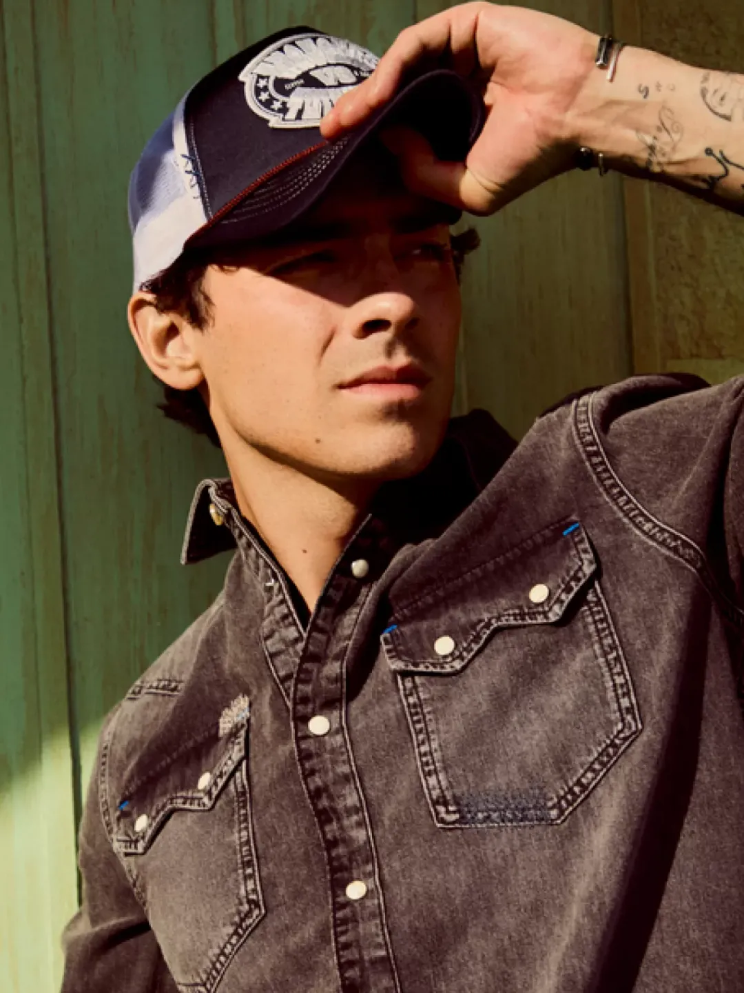 Fashion Scotch & Soda JOE JONAS X SCOTCH SODA EMBROIDERED ARTWORK TRUCKER CAP Night