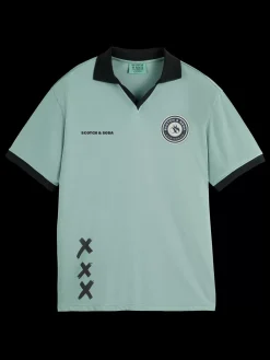 Hot Scotch & Soda JOE JONAS X SCOTCH SODA FOOTBALL JERSEY BayBlue